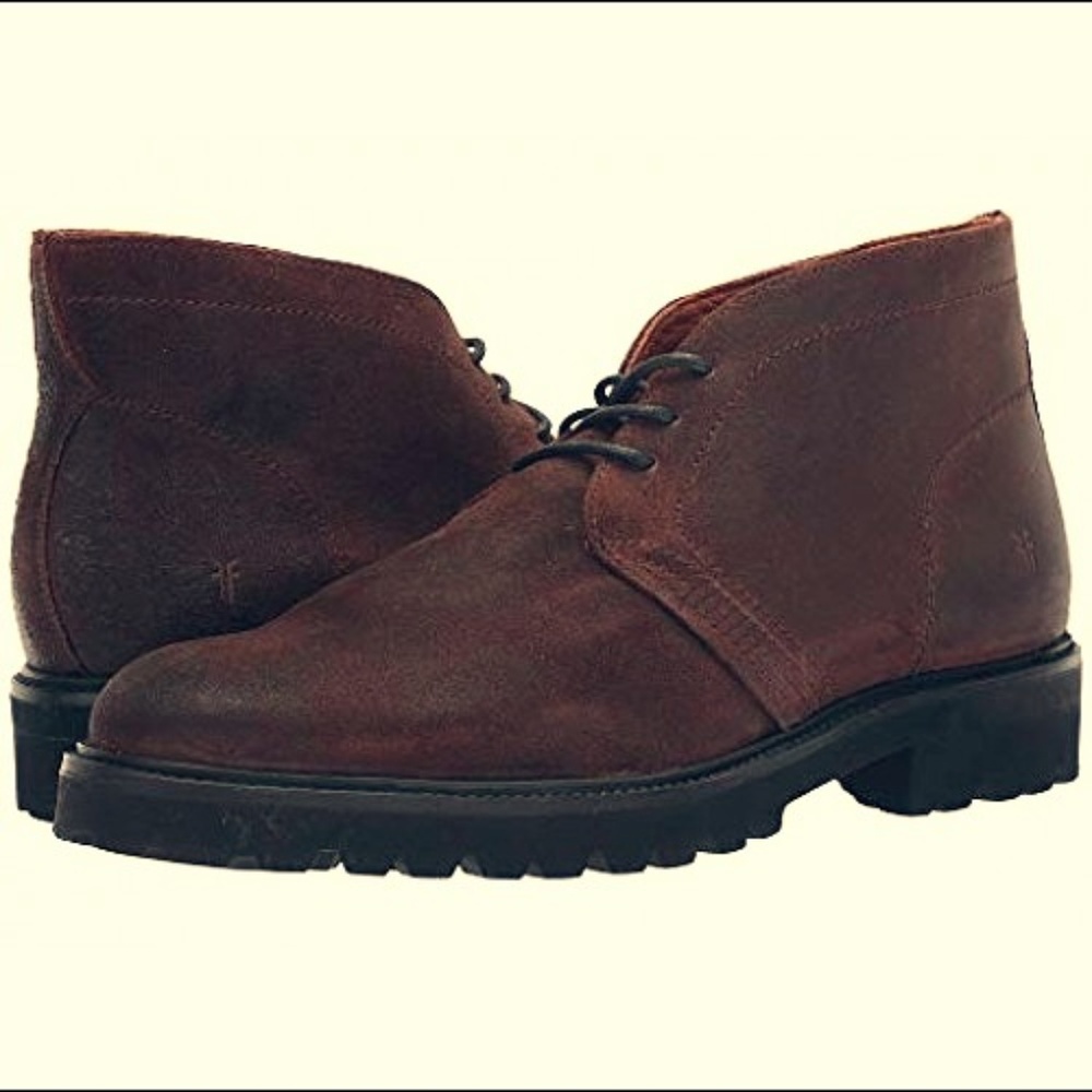 Frye Men's Brown Oiled Suede Edwin Chukka Boot